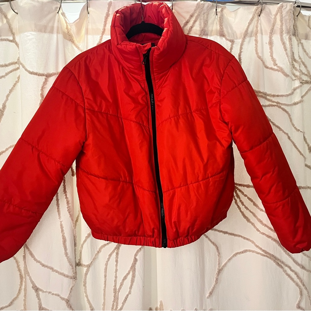 Women’s Wild Fable Bright Red Puffer Jacket